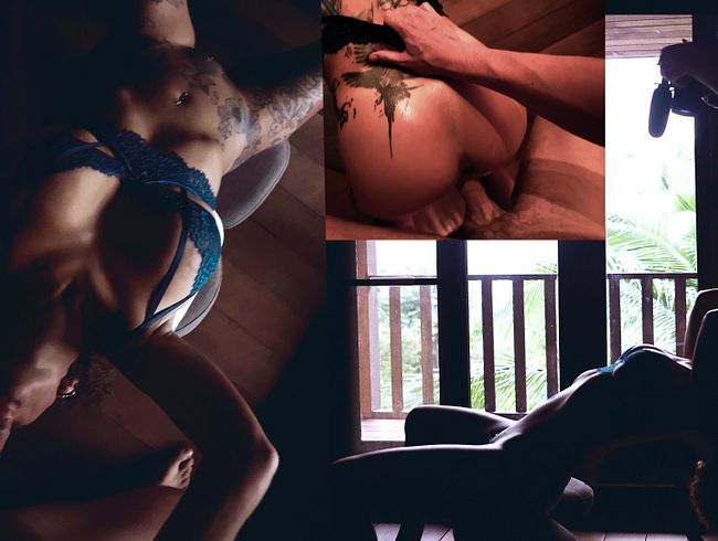 Geheim-Sextape im Jungle Haus – Kopfüber lutschen, lecken & ficken bis er spritzt!